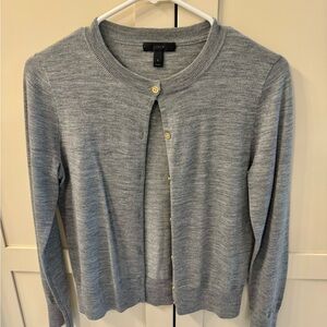 J. Crew Heather Gray Merino Wool Women's Cardigan